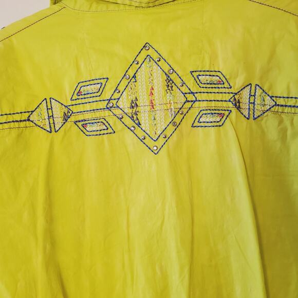 Rock 47 Wrangler Womens XL Western Shirt Rhinestone Studded Snap Long Sleeved - Picture 3 of 12